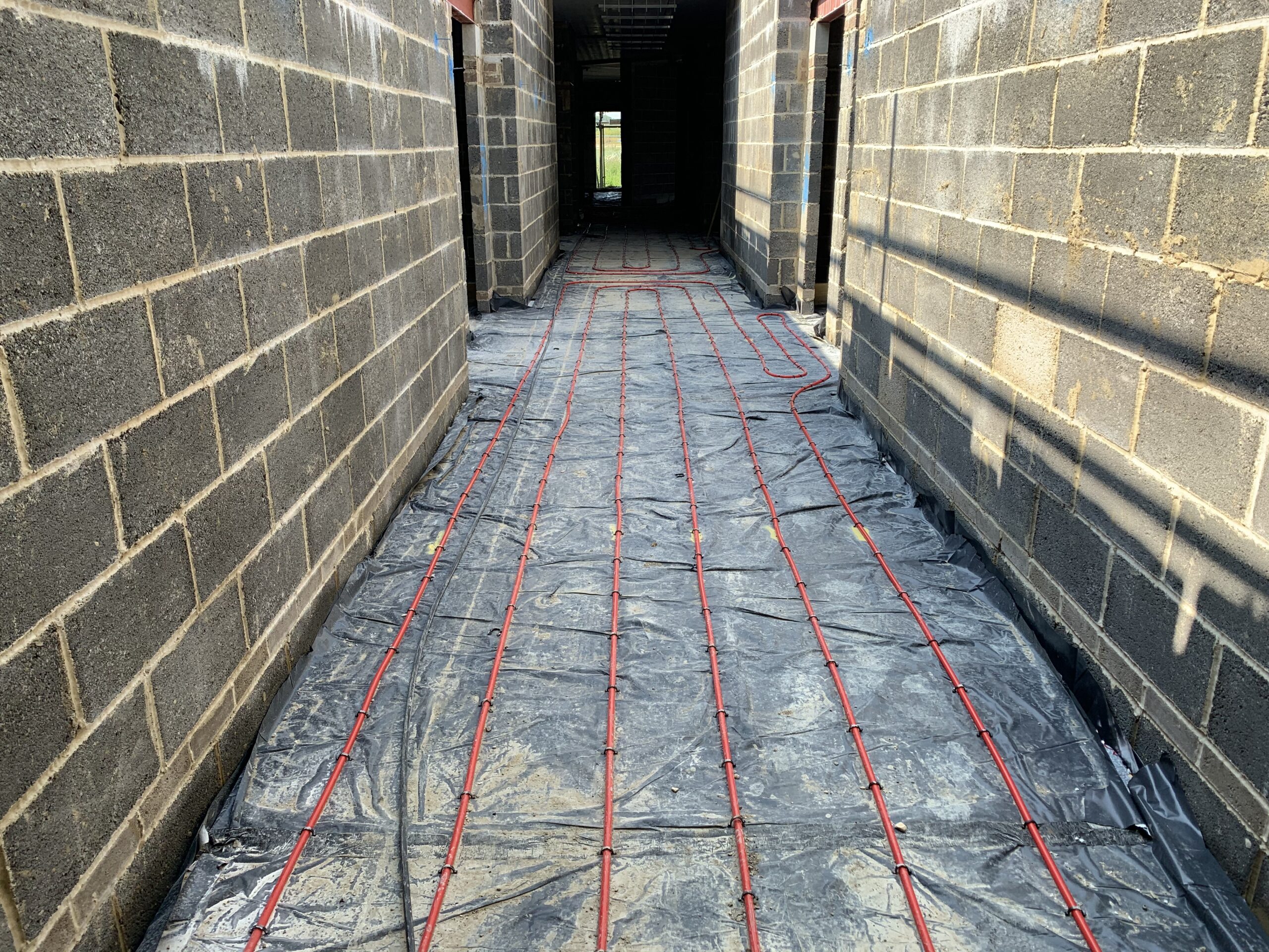 Didcot: Screed and Plumbing 1st fix